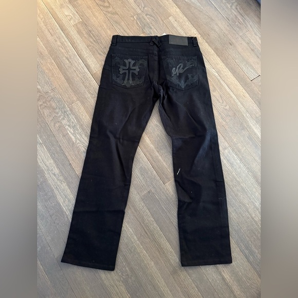 Artistix Black Denim Jeans size 34 waist 33 length - Picture 3 of 9